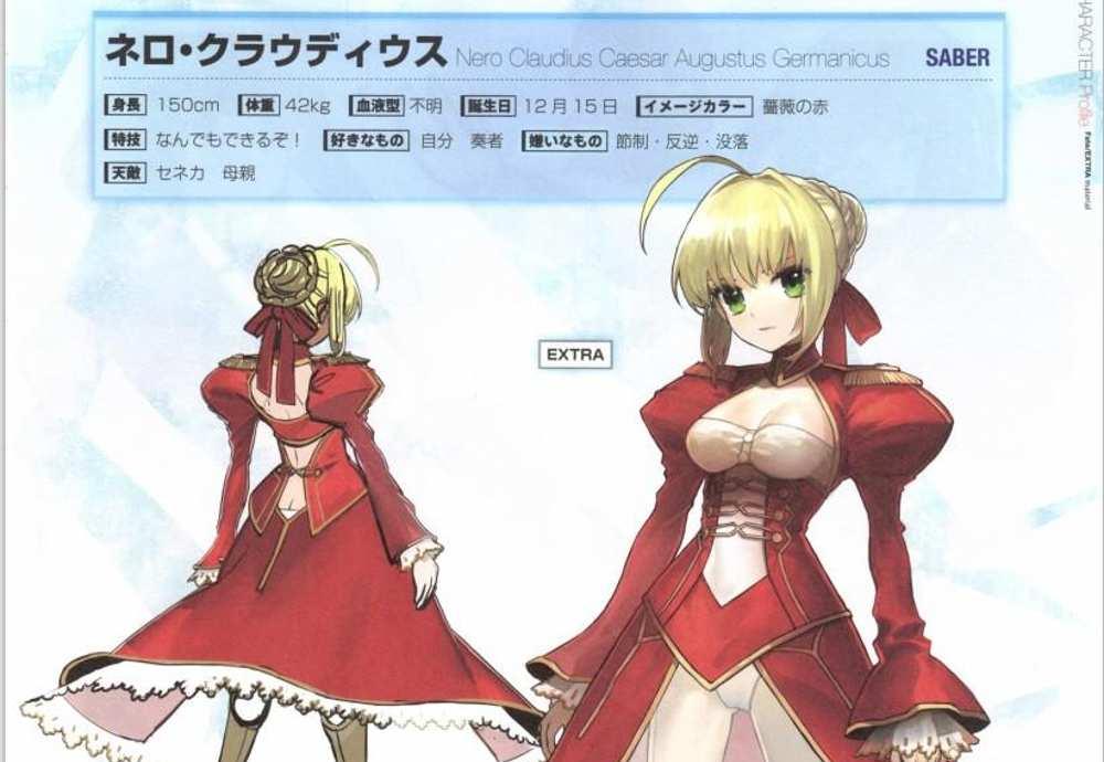 《Fate／EXTRA material》原画插画320P集合的图片